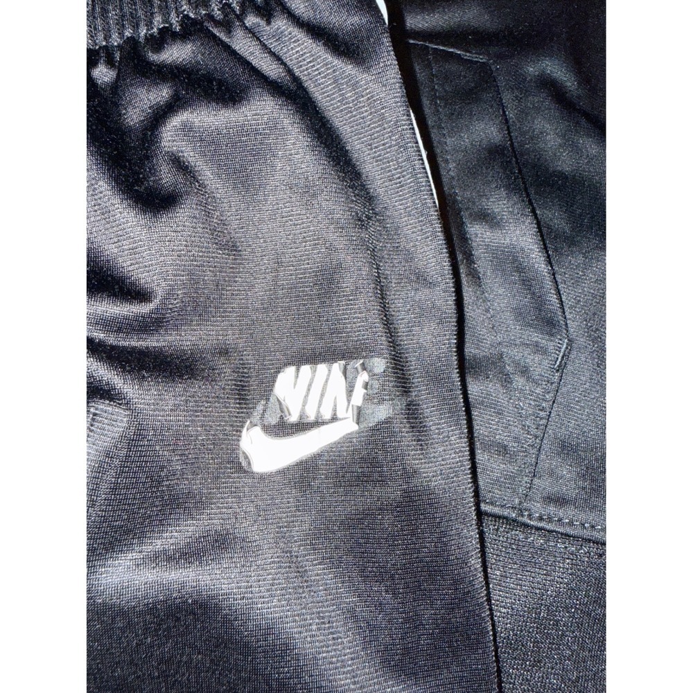 Nike Tracksuit Set 4T Black White Logo Jacket Pants Kids Activewear - Picture 2 of 4